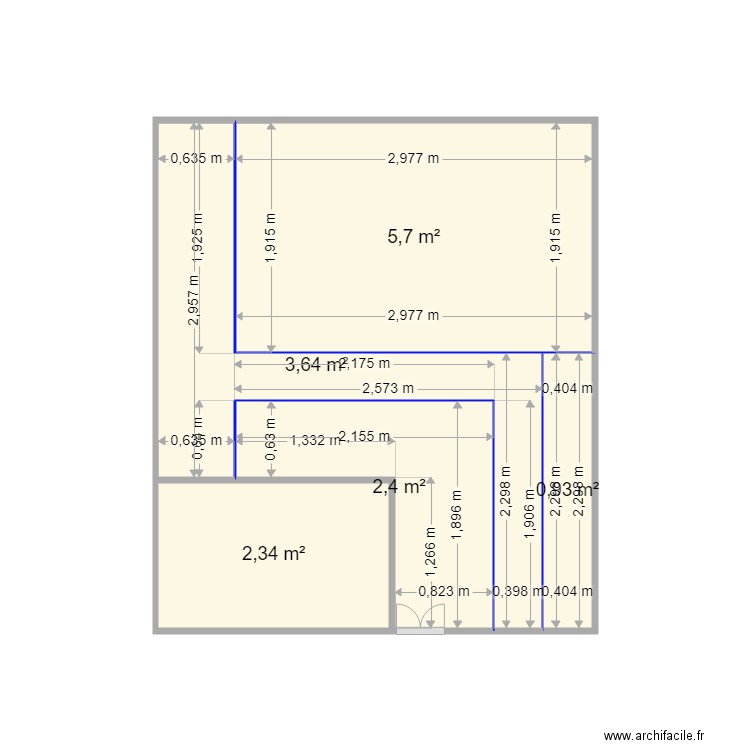 MOUTET PROJET TERRAIN 1. Plan de 0 pièce et 0 m2