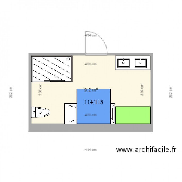 SDB. Plan de 0 pièce et 0 m2