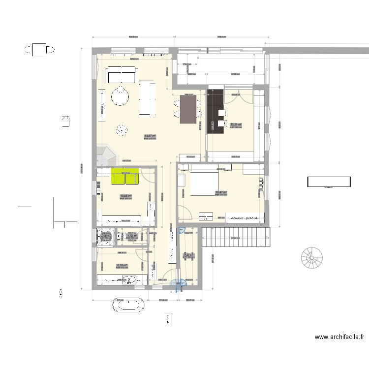 st raph 1 ER ETAGE wc. Plan de 0 pièce et 0 m2