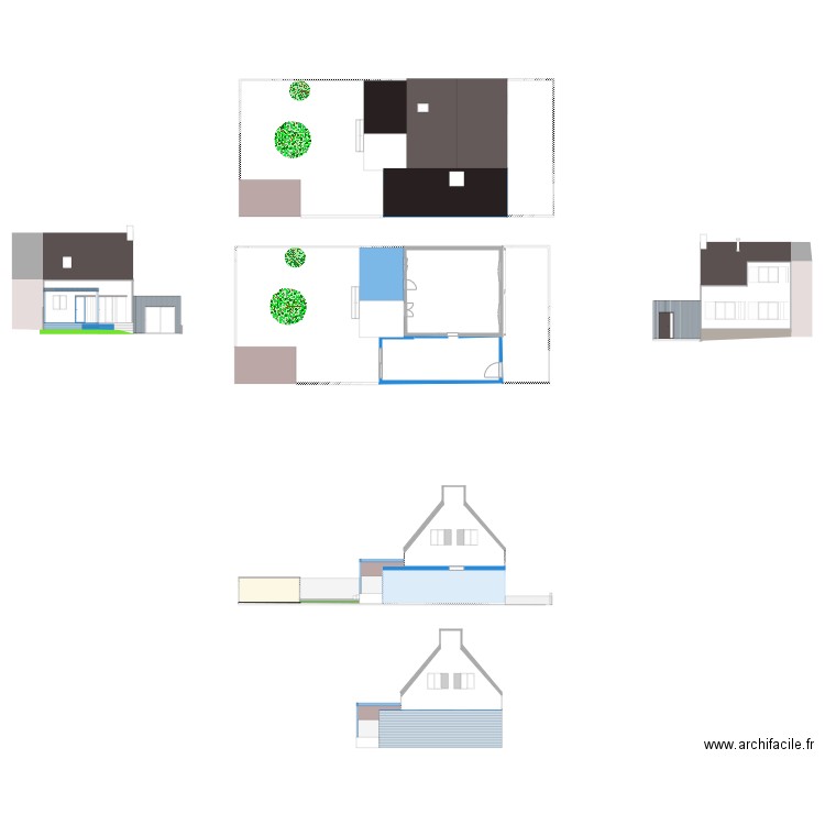 plan masse. Plan de 0 pièce et 0 m2