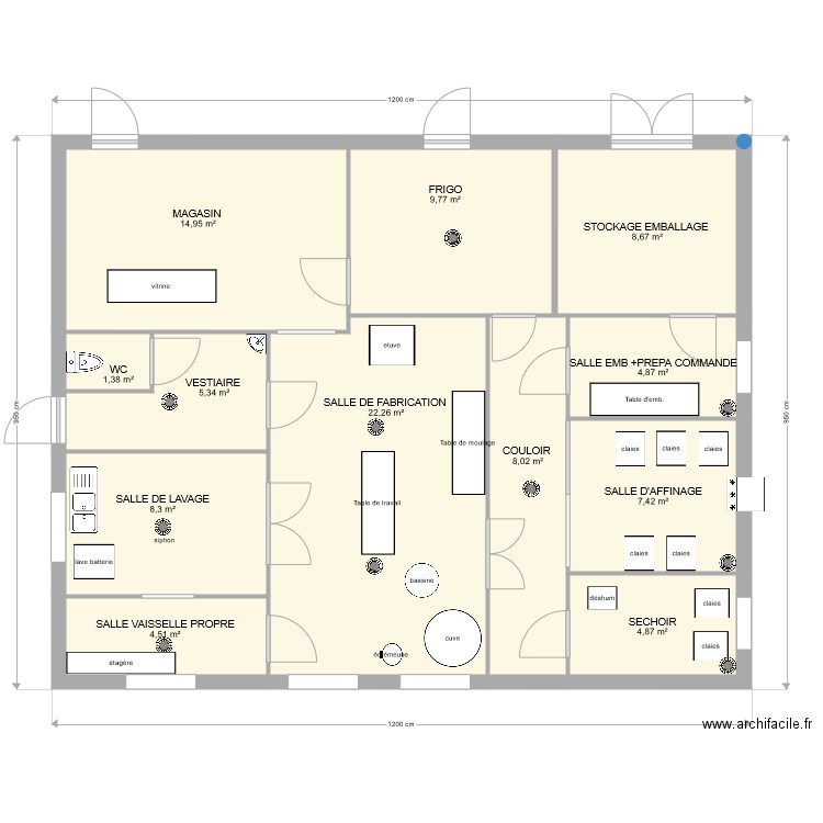 GAEC DE LA MOULIERE 5. Plan de 0 pièce et 0 m2