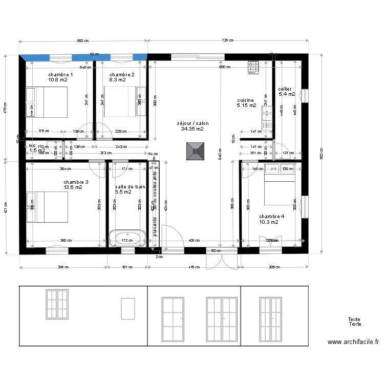 LAETI RDCH AA. Plan de 0 pièce et 0 m2