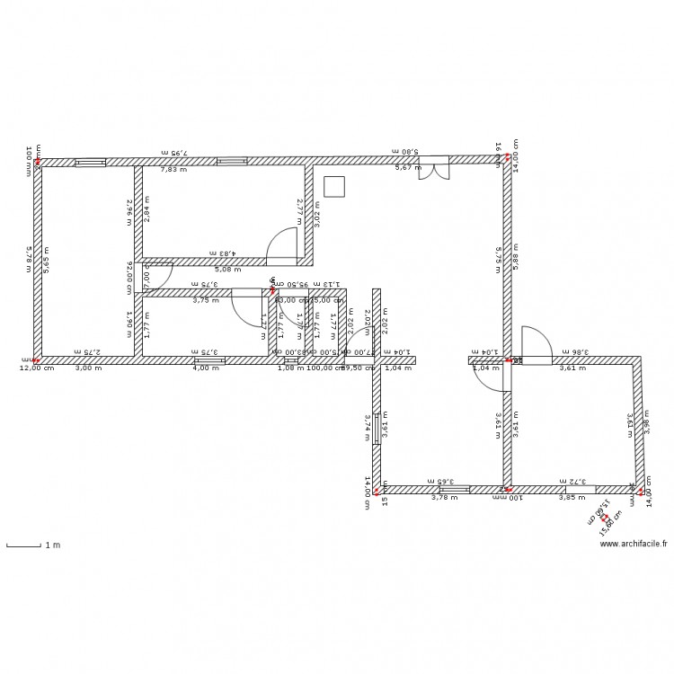 maison 1. Plan de 0 pièce et 0 m2