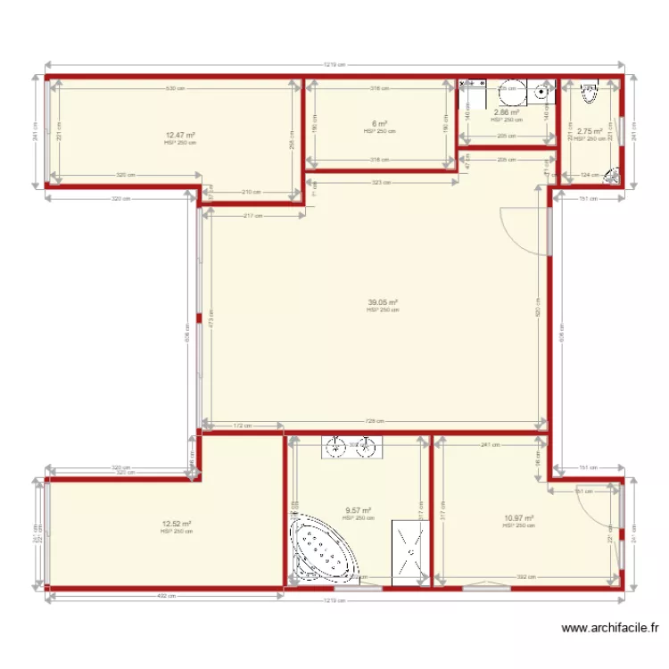 Maison Habitation 1. Plan de 