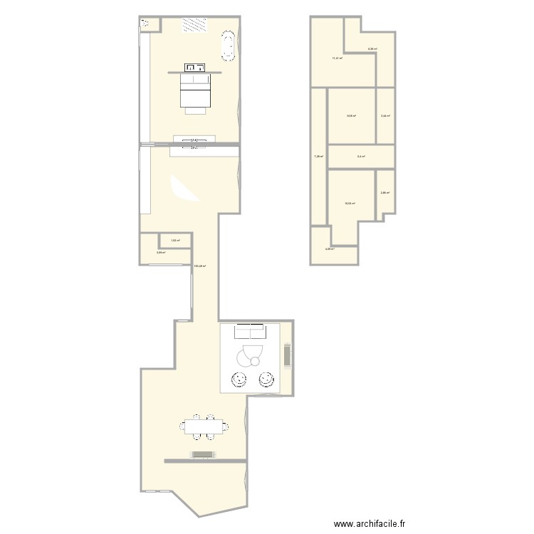 105 107 VH. Plan de 0 pièce et 0 m2