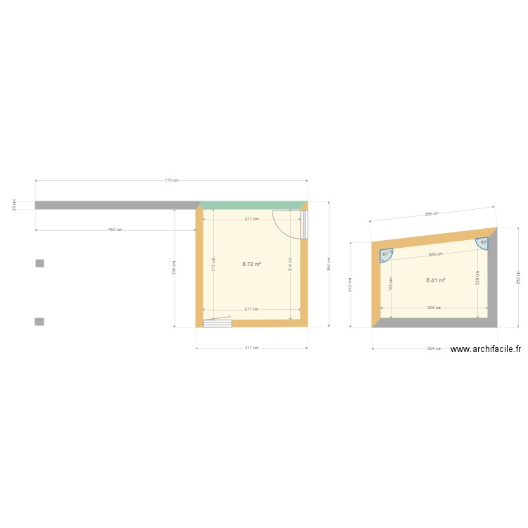 Auvent. Plan de 0 pièce et 0 m2