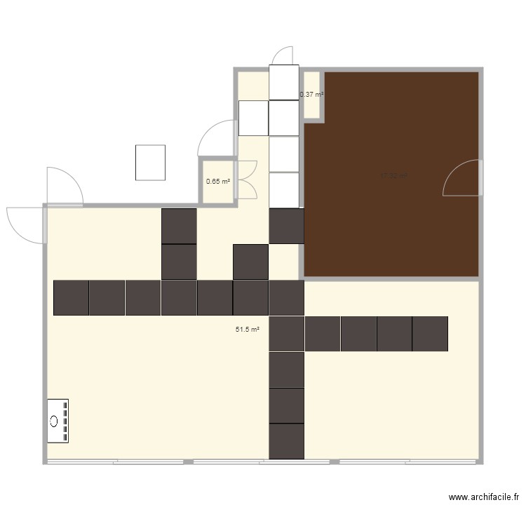 CALEPINAGE 80 80. Plan de 0 pièce et 0 m2