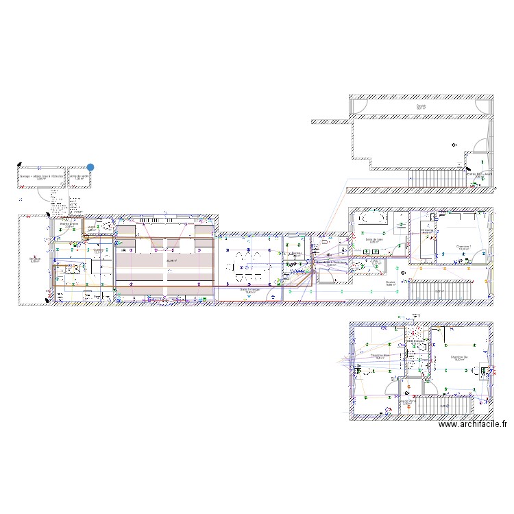 Plan Elec. Plan de 24 pièces et 187 m2