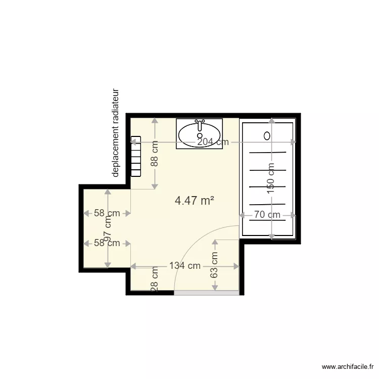 COLLE SANDRINE . Plan de 