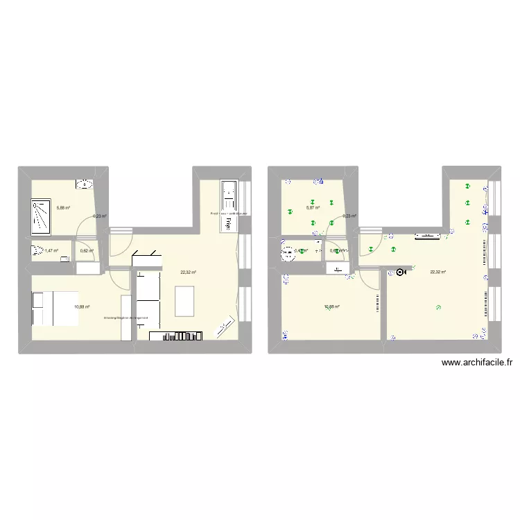 modificationappart3. Plan de 