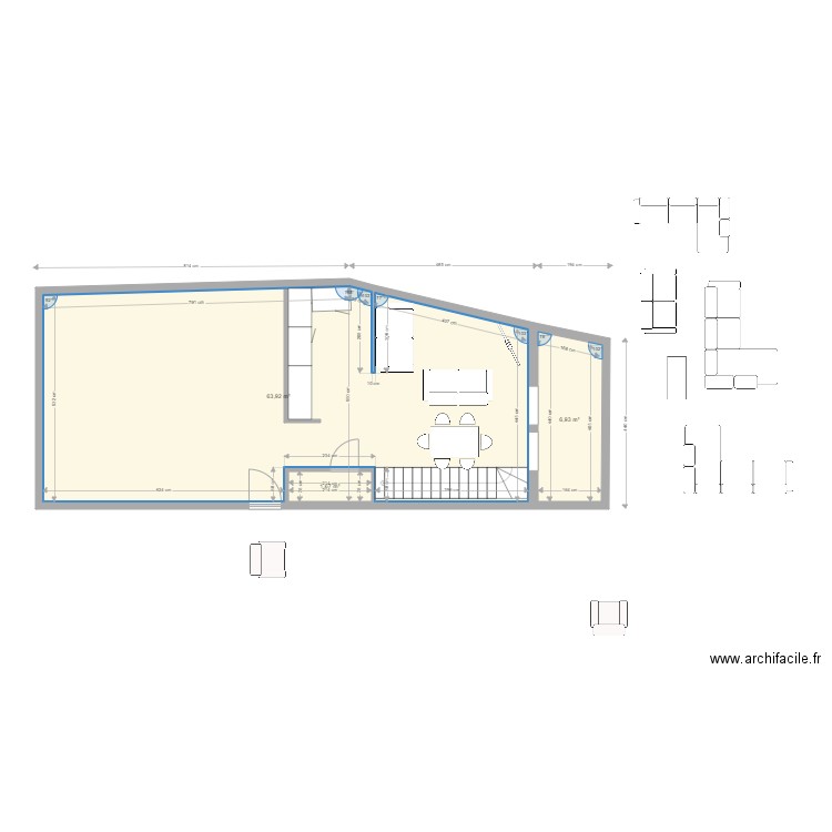 st paul mi cloisons. Plan de 0 pièce et 0 m2