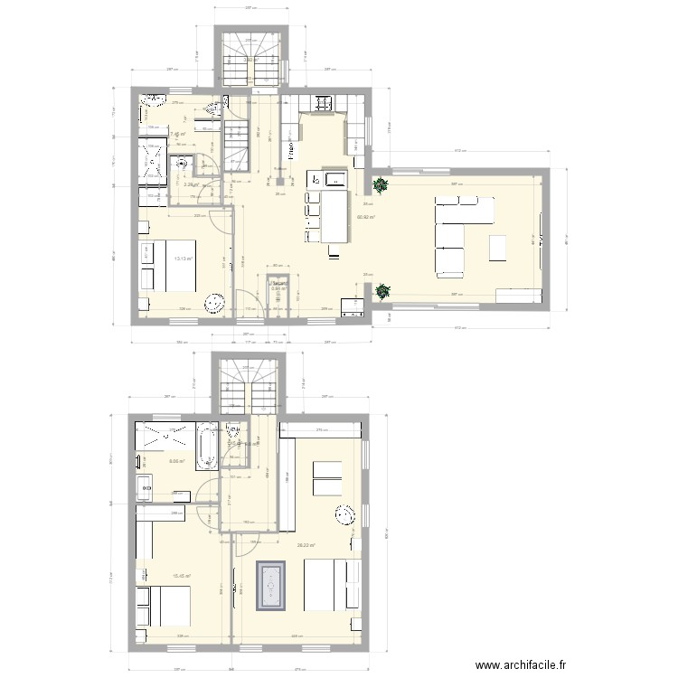 plan 1 NASS. Plan de 0 pièce et 0 m2