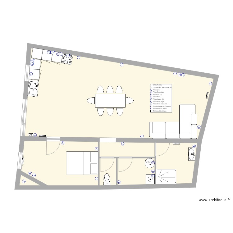seb app1 prise elec. Plan de 0 pièce et 0 m2