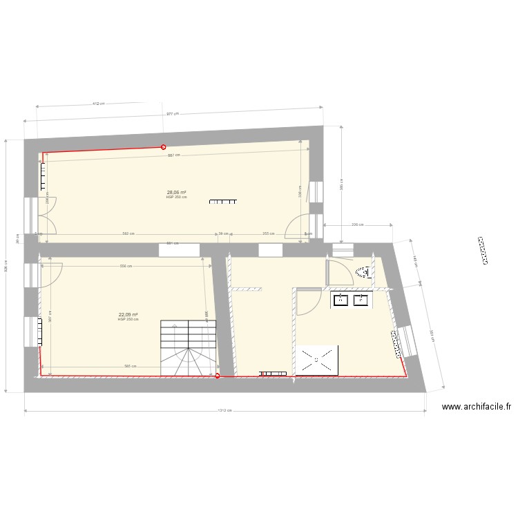 Maison Charlotte/Tim. Plan de 16 pièces et 216 m2