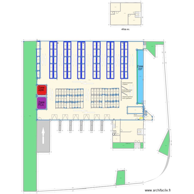 plan Lyon Futur projet PLAN B. Plan de 156 pièces et 2134 m2