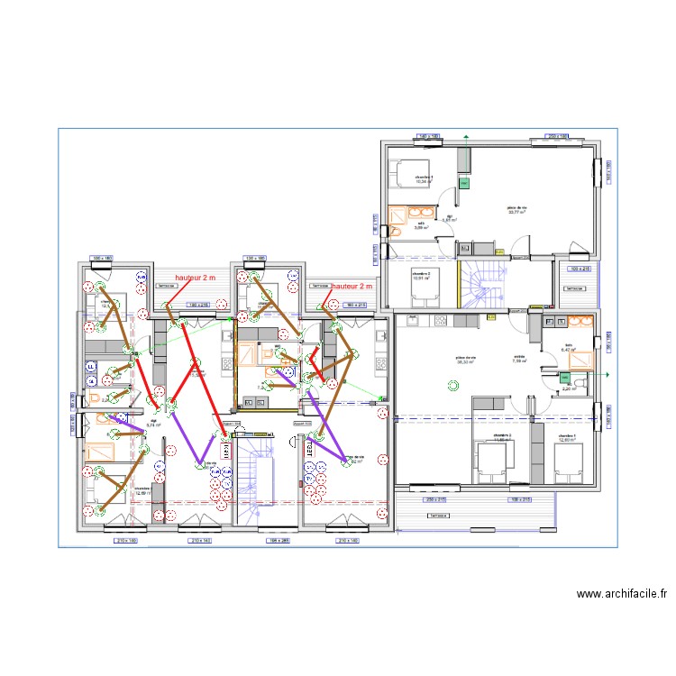 NEY-PLAN ELEC - R+2 21/09/2022. Plan de 0 pièce et 0 m2