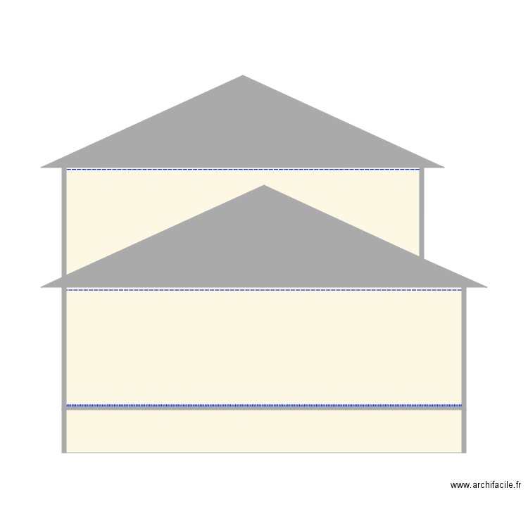 pignon salon coupe. Plan de 0 pièce et 0 m2