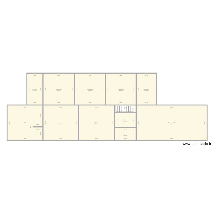 Maison baisieux. Plan de 12 pièces et 219 m2