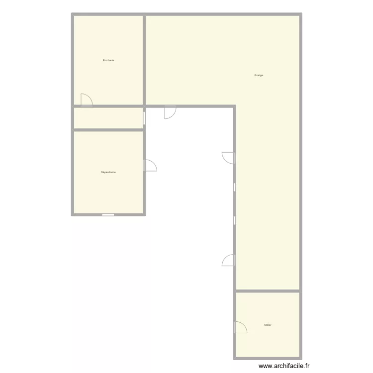 Croquis  OSSWALD Annexe. Plan de 