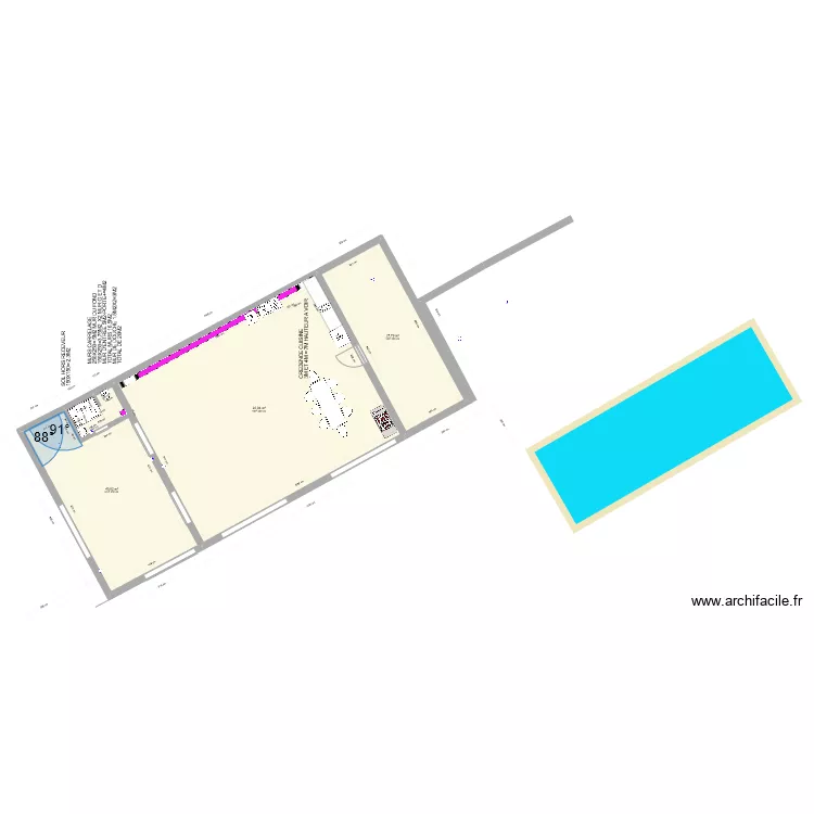 HANGAR PROJET. Plan de 
