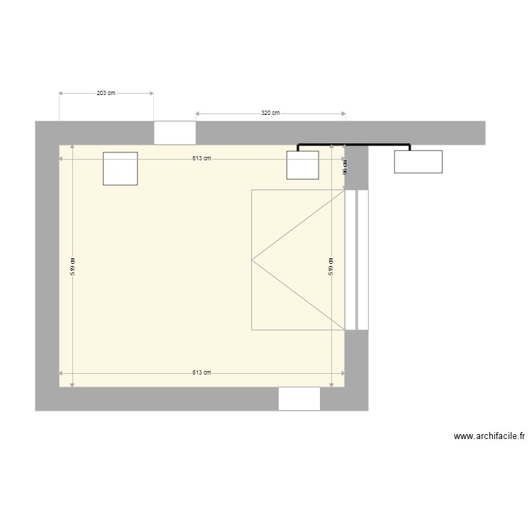 PIGNACchaufferie. Plan de 1 pièce et 32 m2