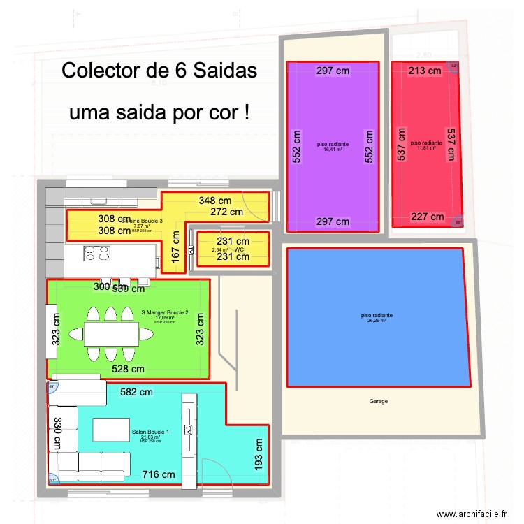 casa p. Plan de 10 pièces et 284 m2