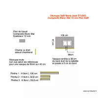 Tablette SdB Marie Jos&eacute; Studio
