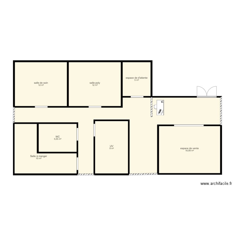 institut 1 . Plan de 0 pièce et 0 m2