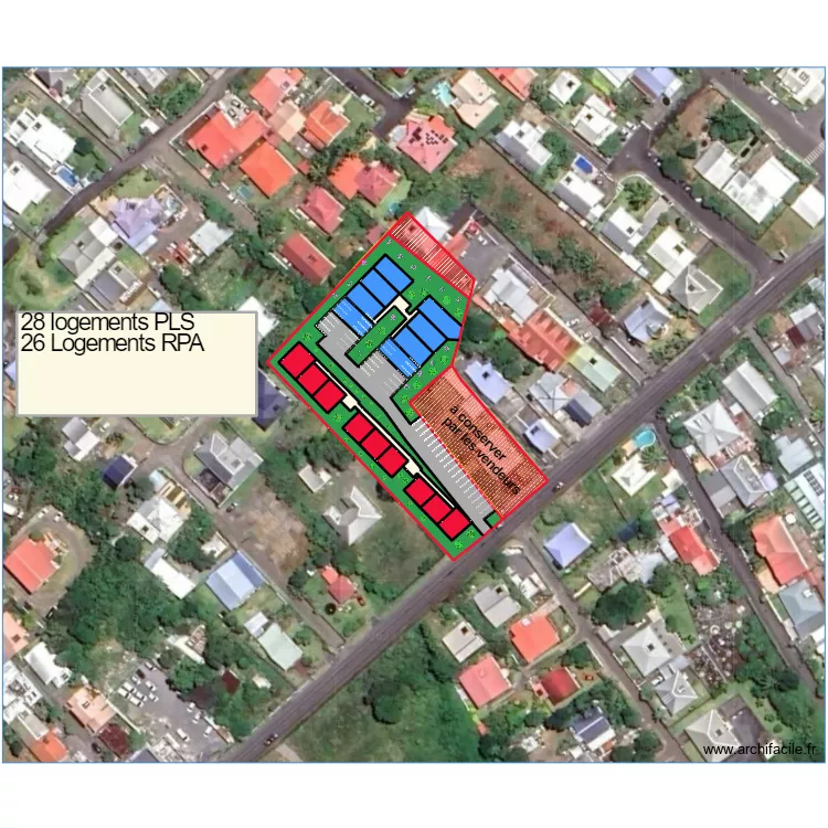 GRONDIN- AD 1877 1878 faisa. Plan de 