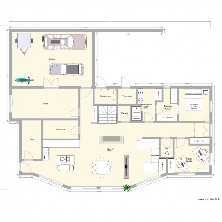 Maison BIS. Plan de 0 pièce et 0 m2