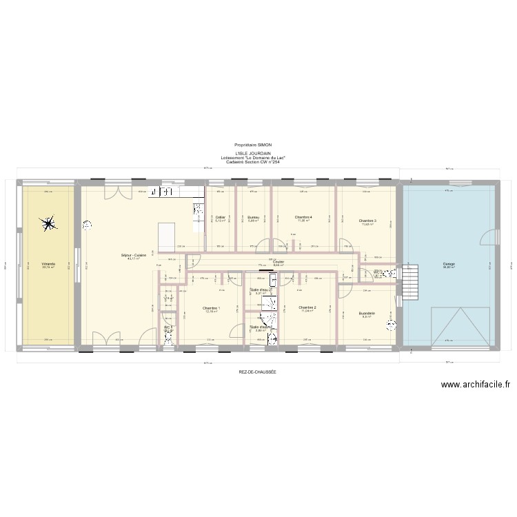 LIJ FSPAULO COTES. Plan de 18 pièces et 231 m2