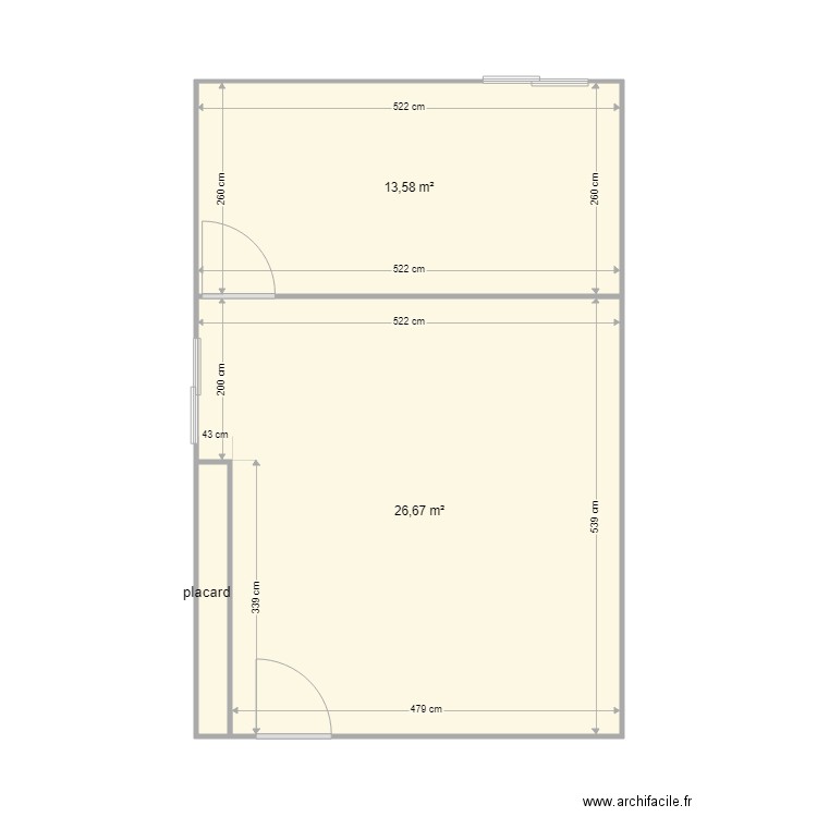 ipartner. Plan de 3 pièces et 42 m2