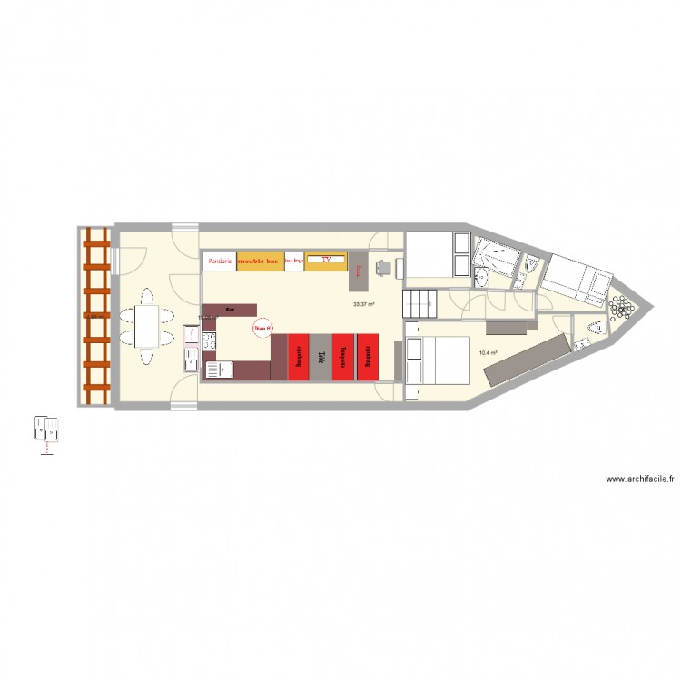 Bateau V1. Plan de 0 pièce et 0 m2