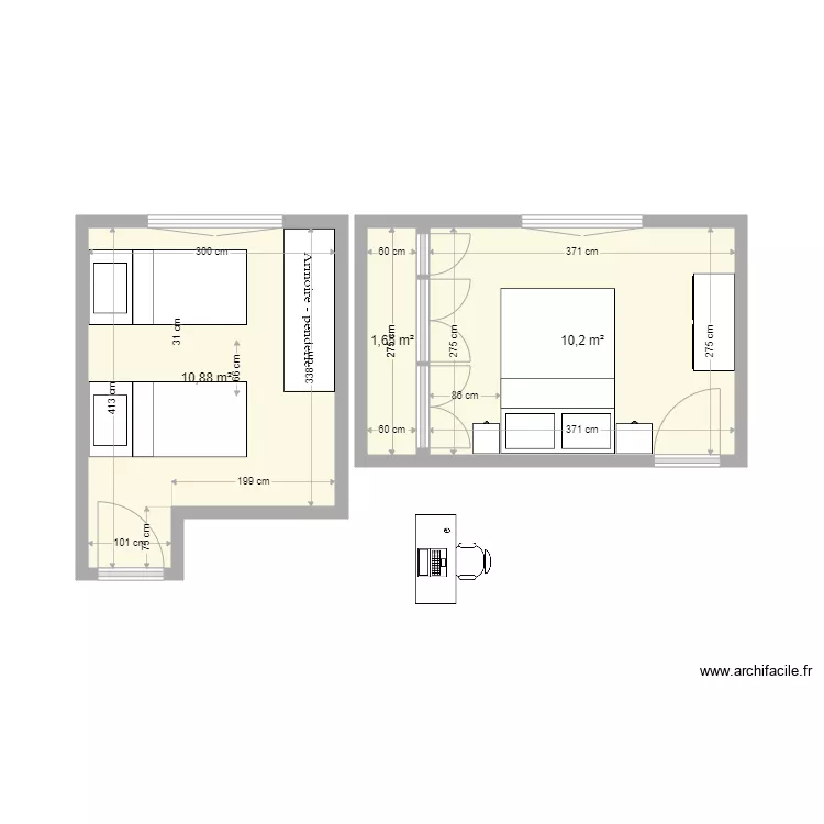 Habitación Sotillo niñas. Plan de Habitación Sotillo niñas. Plan de