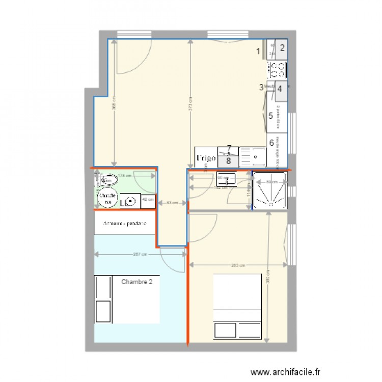 AptSoleMioV16Largeur douche. Plan de 0 pièce et 0 m2