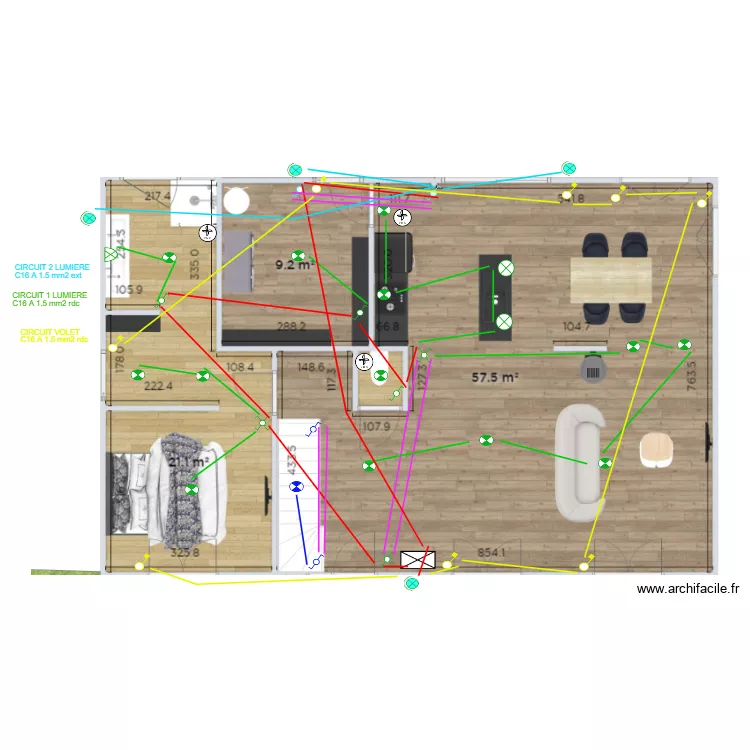 PLAN RDC LUMIERE. Plan de 