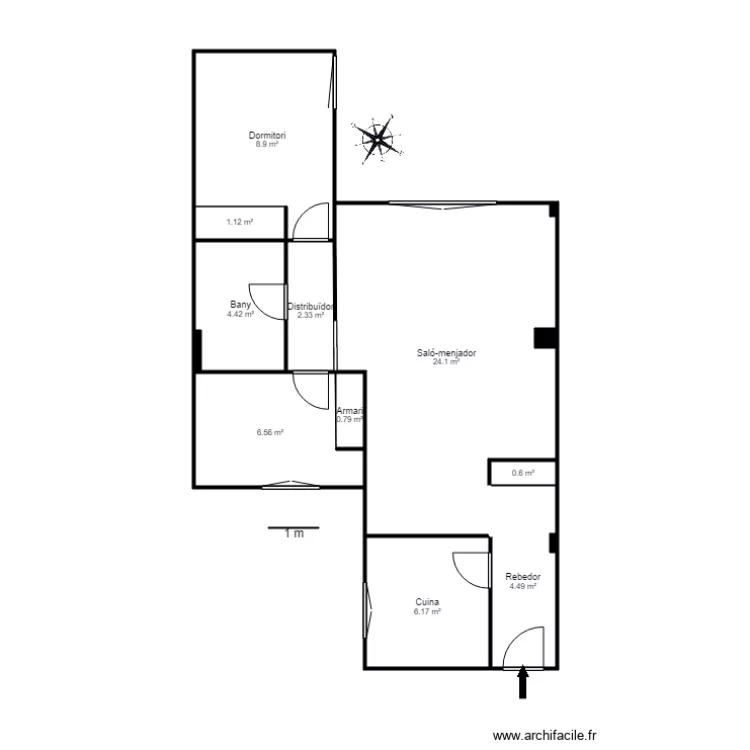 ED EICASA II 4 2 AV STA COLOMA 106 ANDORRA. Plan de 