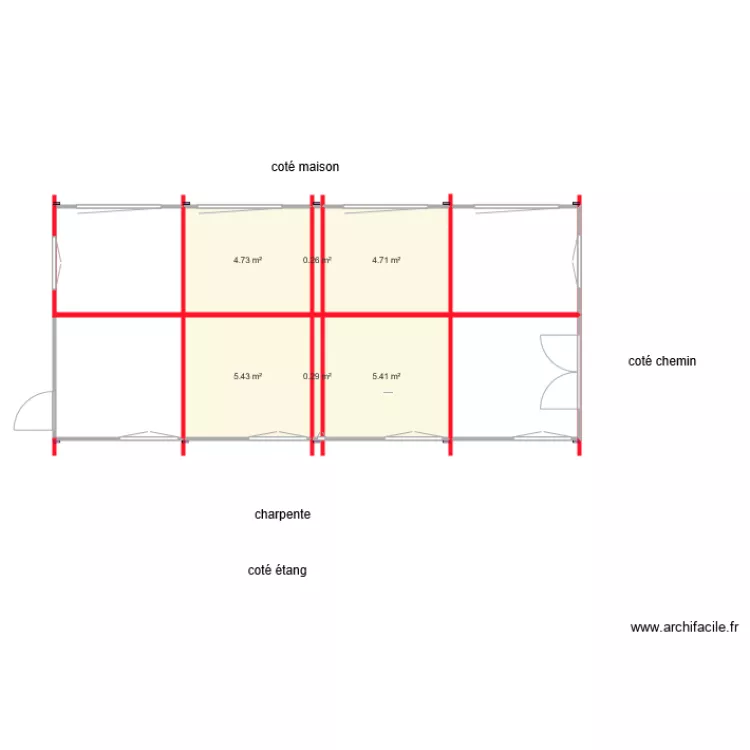 cabane étang 01. Plan de cabane étang 01. Plan de