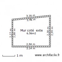Mur coté extérieur