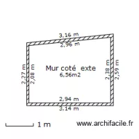 Mur cot&eacute; ext&eacute;rieur