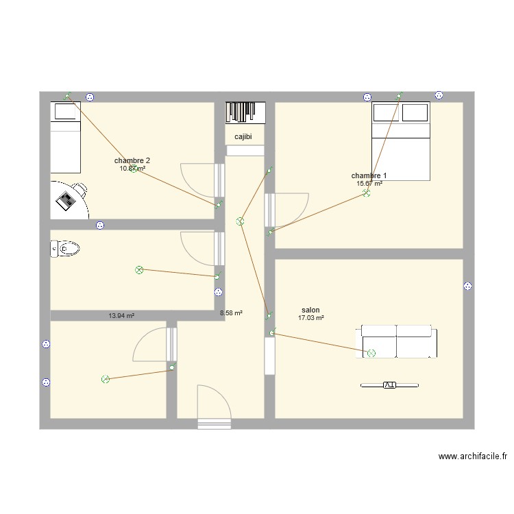 schema electrique. Plan de 0 pièce et 0 m2