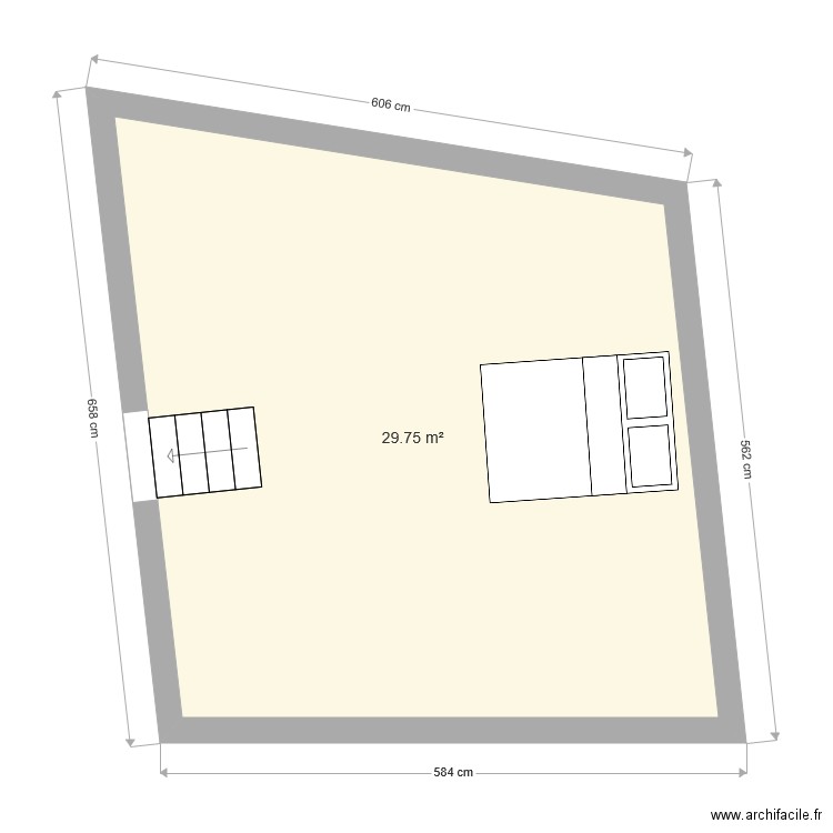 chambre comble. Plan de 0 pièce et 0 m2