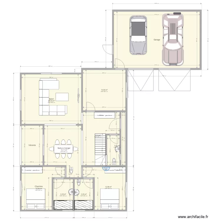 plan double garage archifacile 2. Plan de 