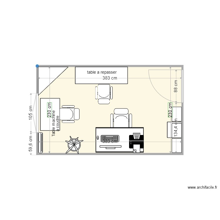 CHAMBRE 2 . Plan de 0 pièce et 0 m2