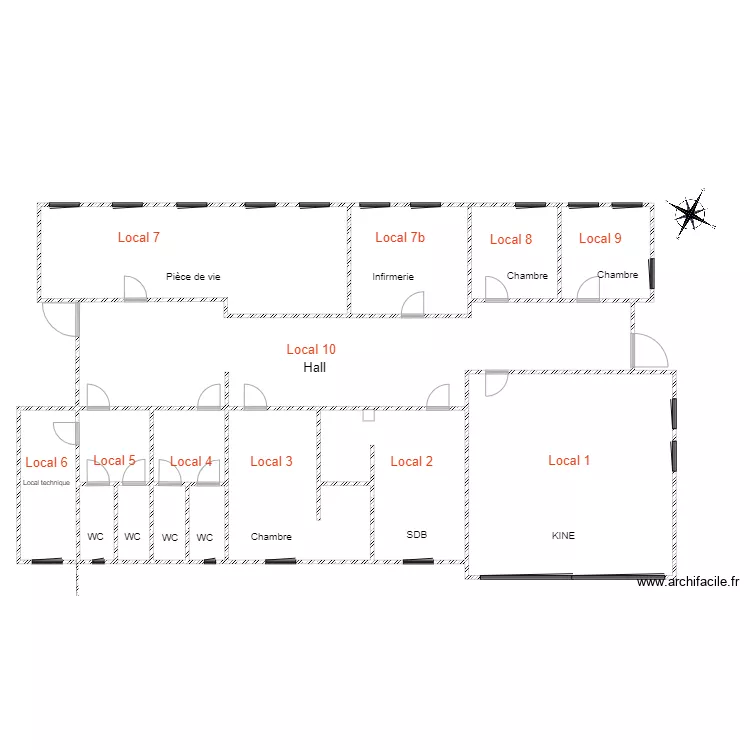Vaulx bâtiment B1 épuré. Plan de Vaulx bâtiment B1 épuré. Plan de