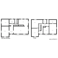 Plan Mamm&egrave;s Caen RDC et &eacute;tage 