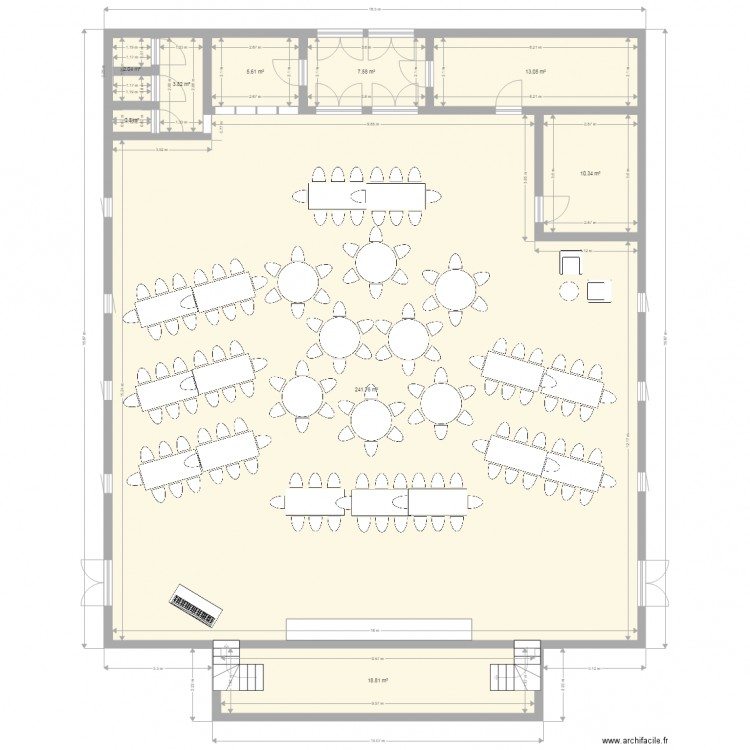 Salle mariage. Plan de 0 pièce et 0 m2