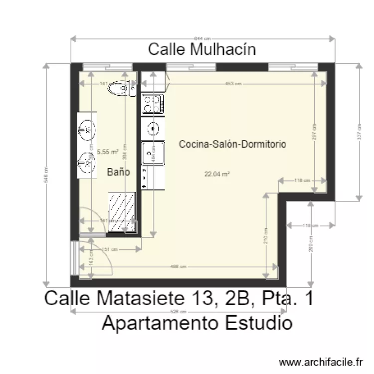 Estudio  Matasiete 2&ordm; B. Plan de 
