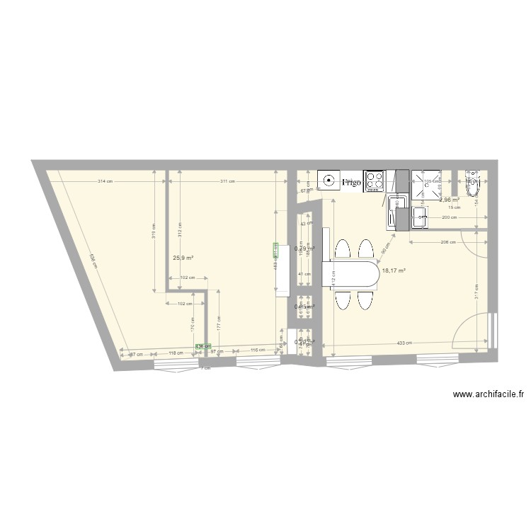 Appartement 1 . Plan de 0 pièce et 0 m2