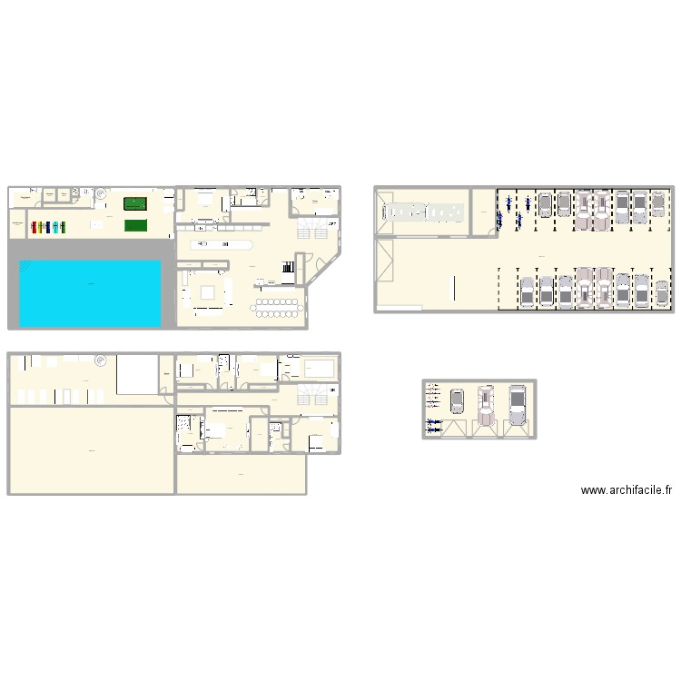 Dream. Plan de 40 pièces et 1842 m2